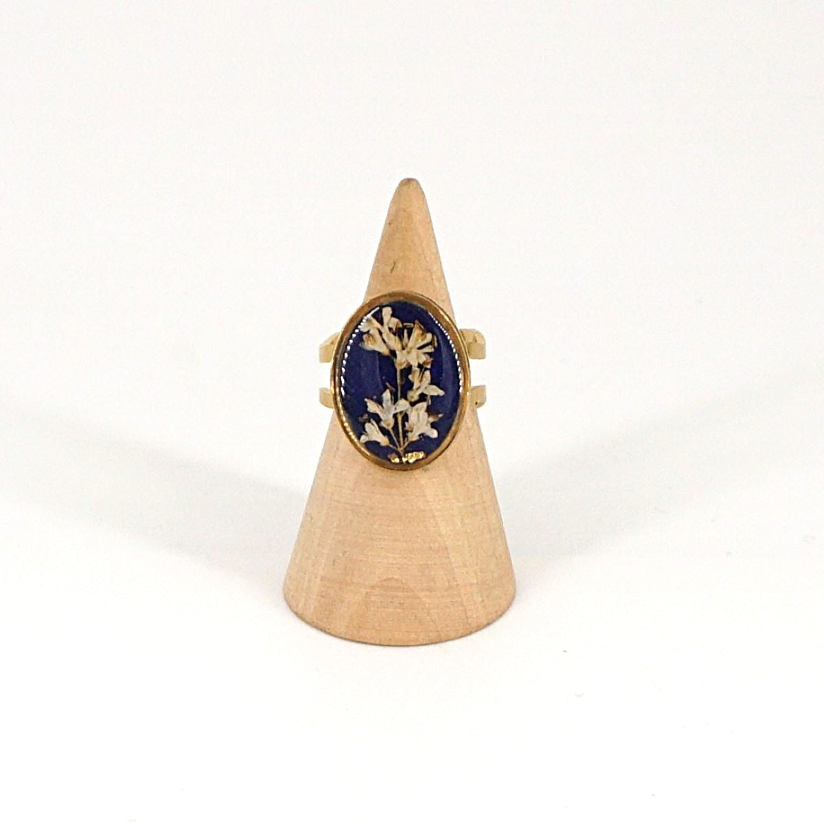 ANELLO FIORI BIG BLU ANELLO OVALE BIG BLU ANNA FADDA