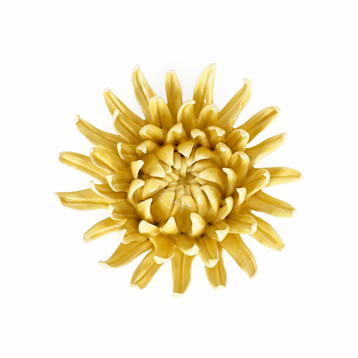 FIORE in CERAMICA CRISANTEMO GIALLO FIORE CERAMICA CRISANTEMO GIALLO CHIVE