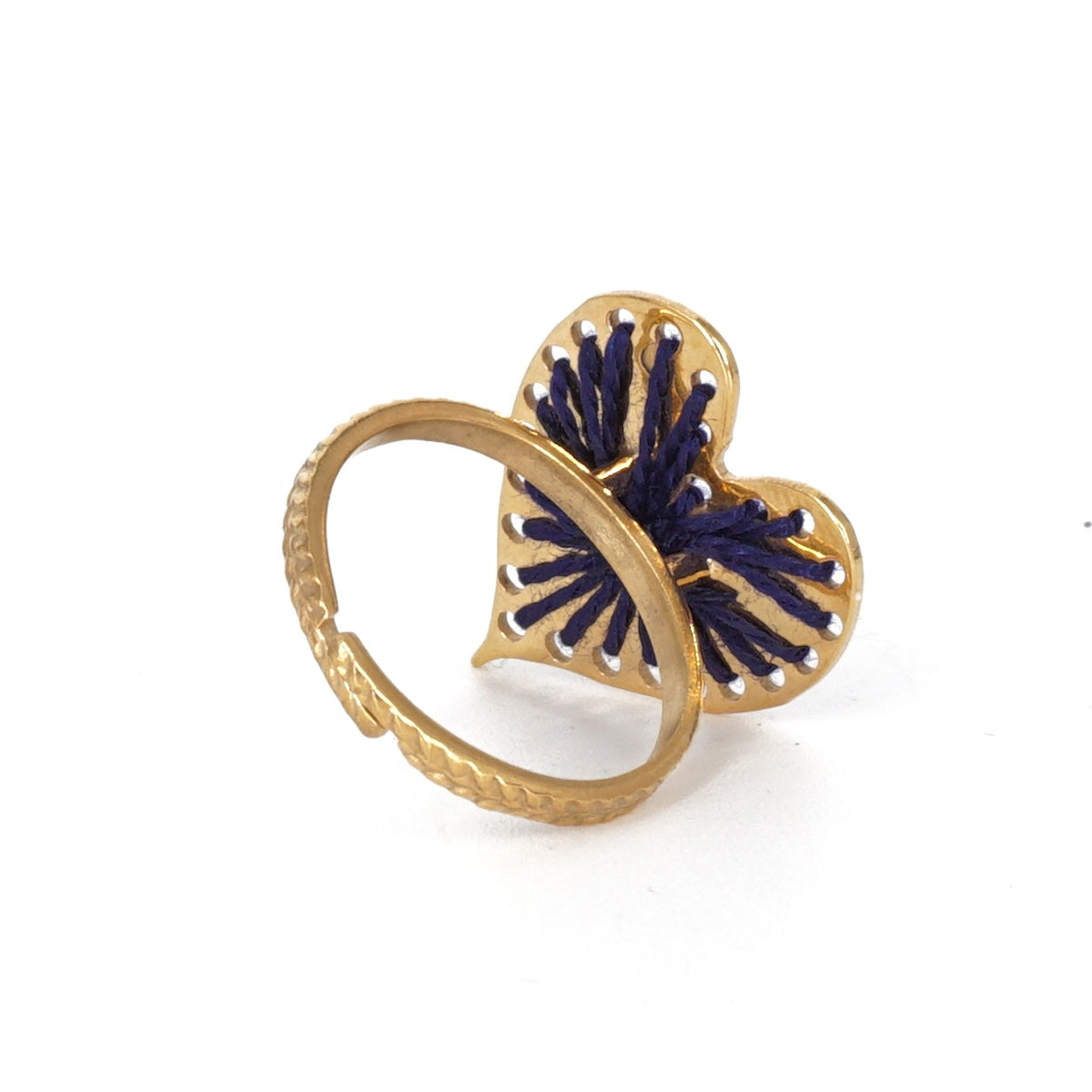 ANELLO FILO CUORE BLU ANELLO CUORE BLU KEDIMA