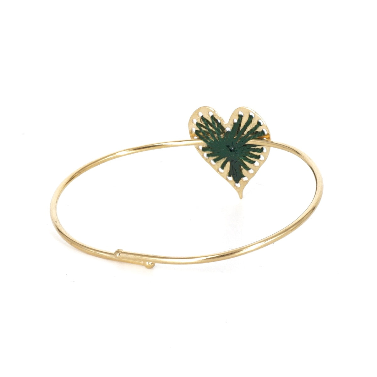 BRACCIALE FILO CUORE VERDE BRACCIALE CUORE VERDE KEDIMA