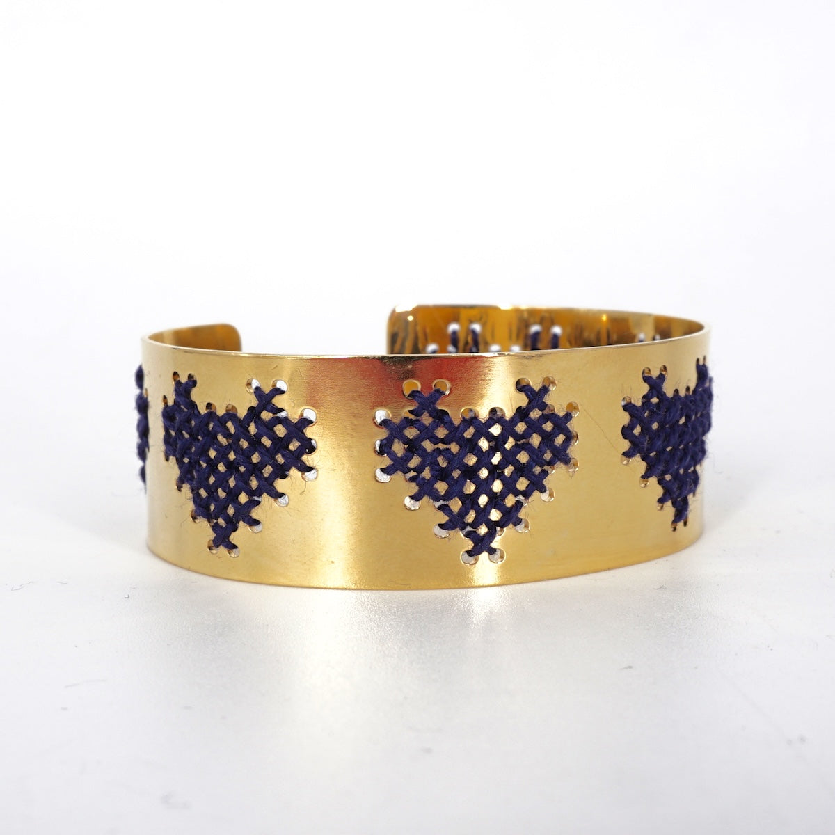 BRACCIALE FILO FASCIA CUORI BLU BRACCIALE FASCIA CUORI BLU KEDIMA