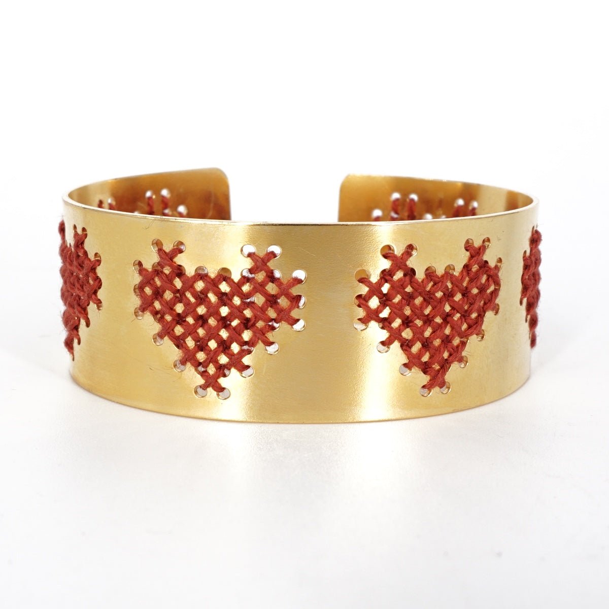 BRACCIALE FILO FASCIA CUORI RUGGINE BRACCIALE FASCIA CUORI RUGGINE KEDIMA