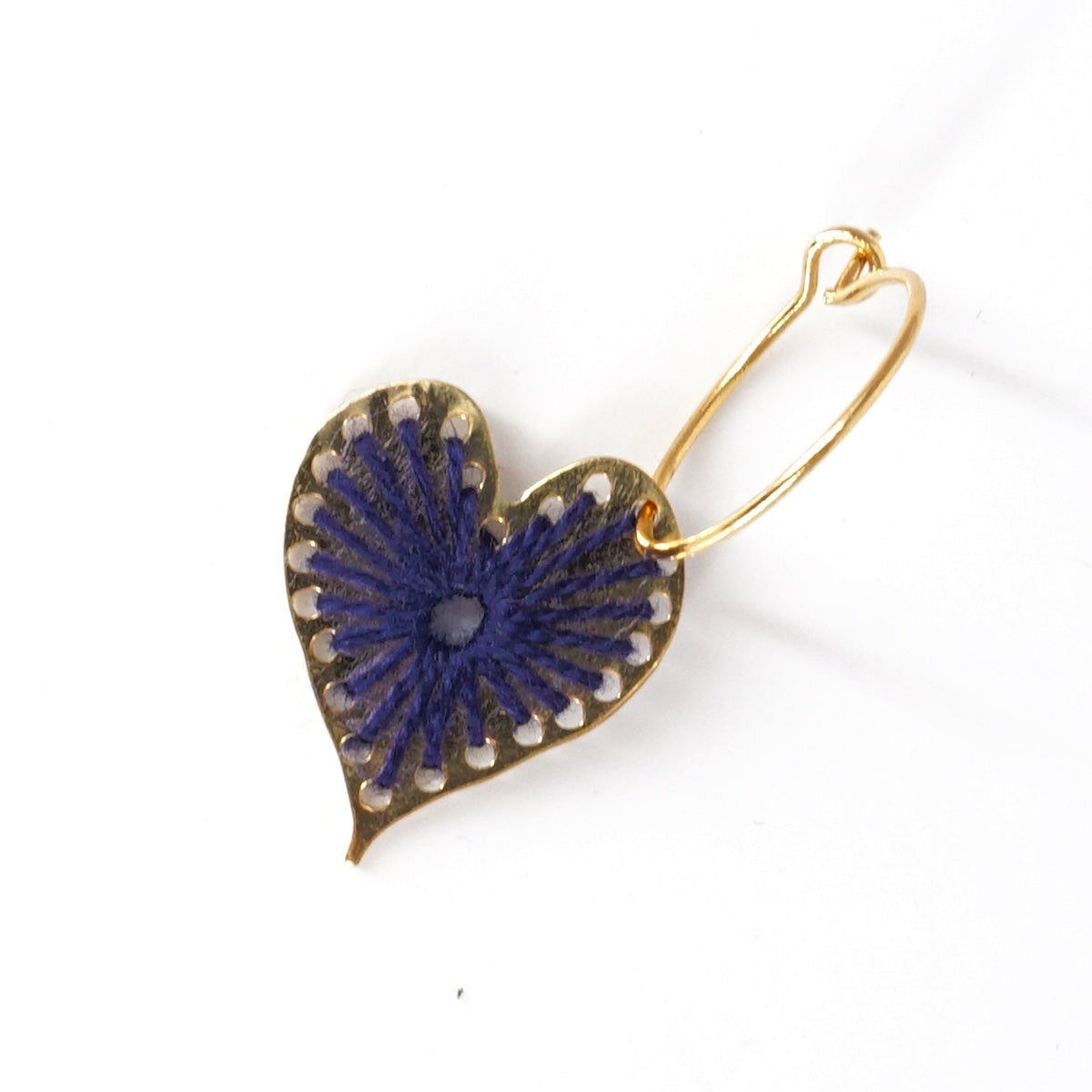 MONO ORECCHINO FILO CUORE BLU MONO ORECCHINO CUORE BLU KEDIMA