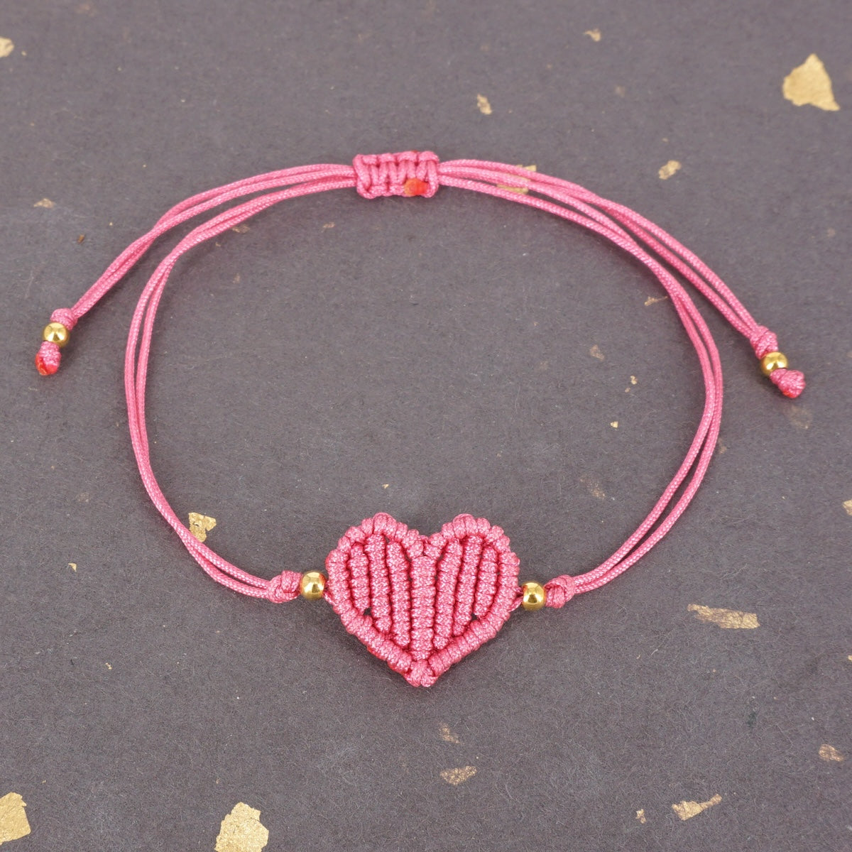 BRACCIALE CUORE BORDATO ROSA BRACCIALE CUORE BORDATO ROSA NOMADEA