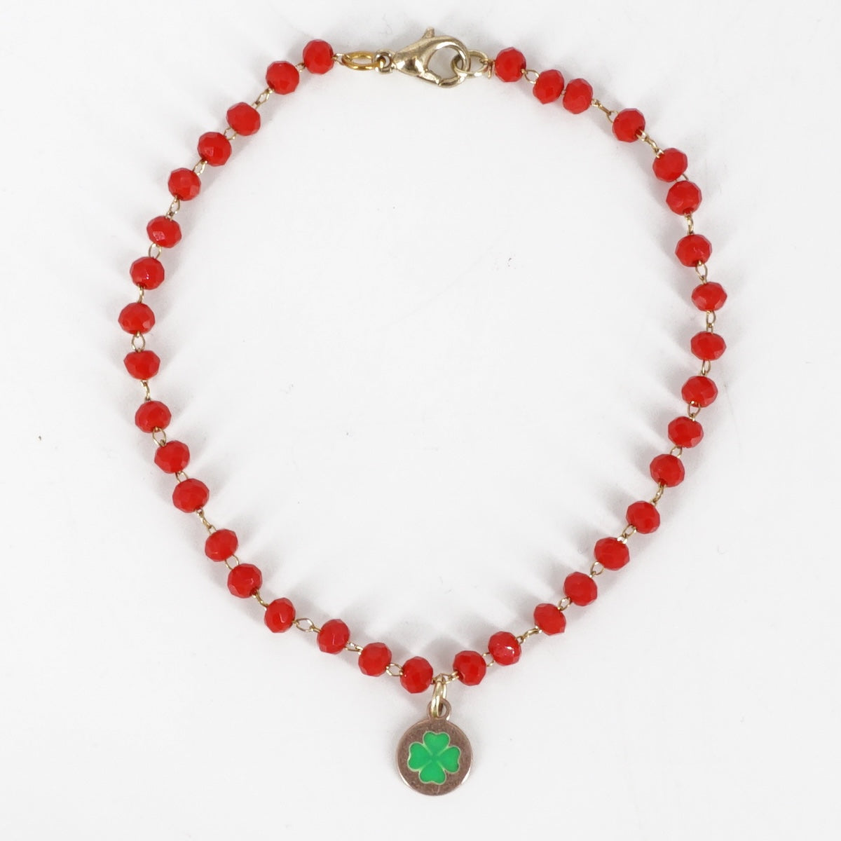 BRACCIALE ROSARIO SEMPLICE AZZURRO BRACCIALE ROSARIO ROSSO QUADRIFOGLIO SVEVA