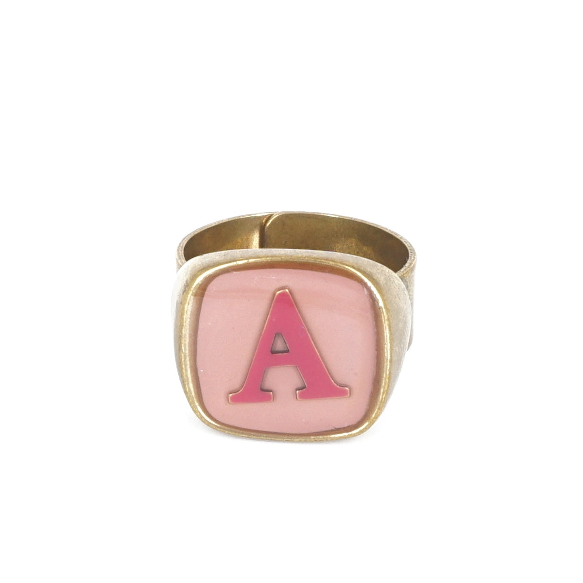 ANELLO LETTERA A ROSA E ROSA ANELLO LETTERA A ROSA E ROSA UNIQUE UNCONVENTIONAL DETAILS