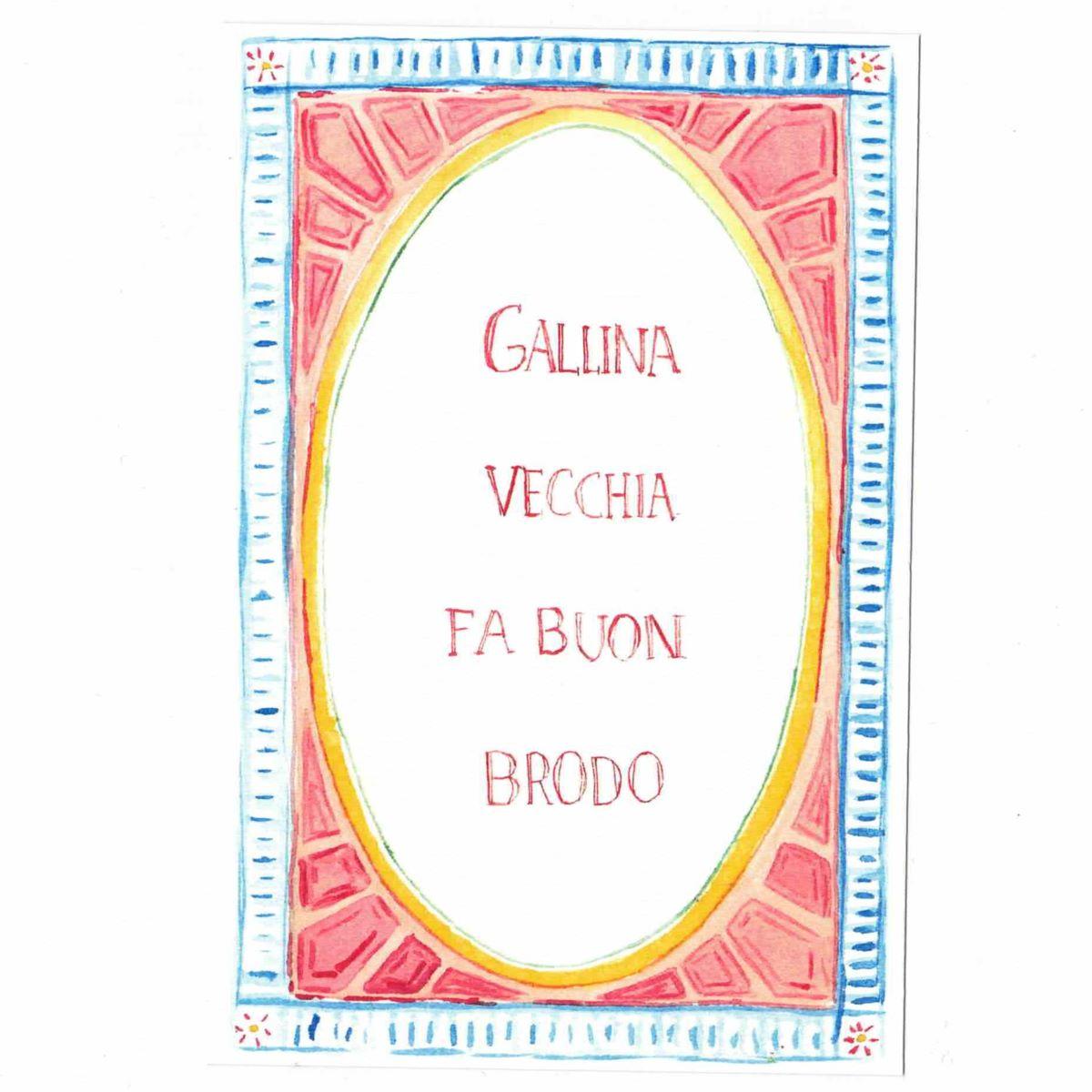CATERINA BERTA CARTOLINA DETTIGALLINA VECCHIA
