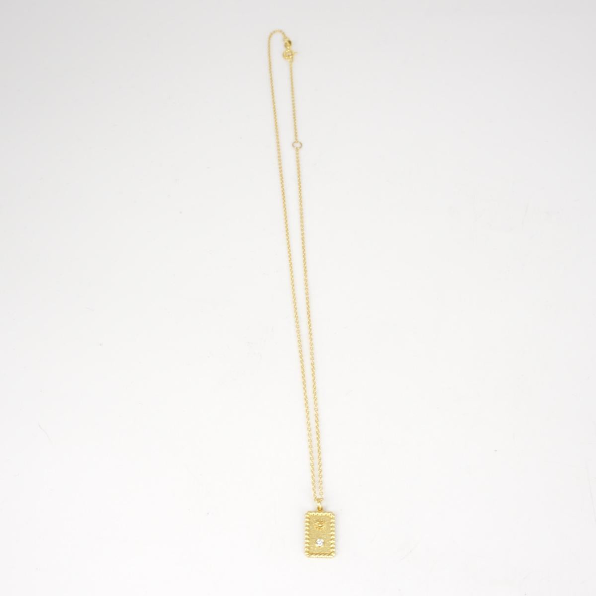ARTEON COLLANA CATENINA CARTA OCCHIO ORO