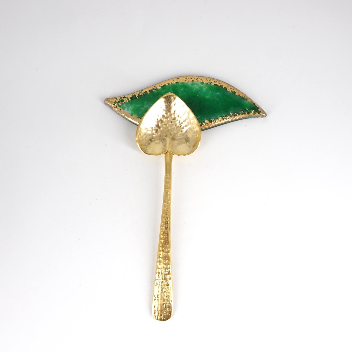 Poggiaposate FOGLIOLINA verde smeraldo