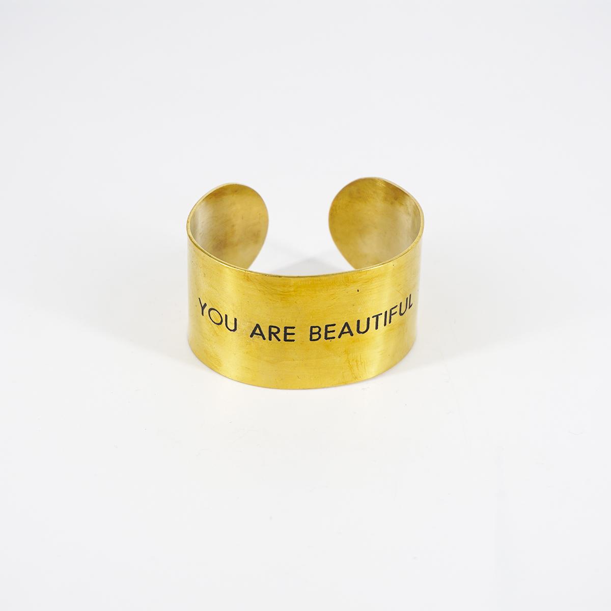 Bracciale fascia alta YOU ARE BEAUTIFUL DON'T CHANGE