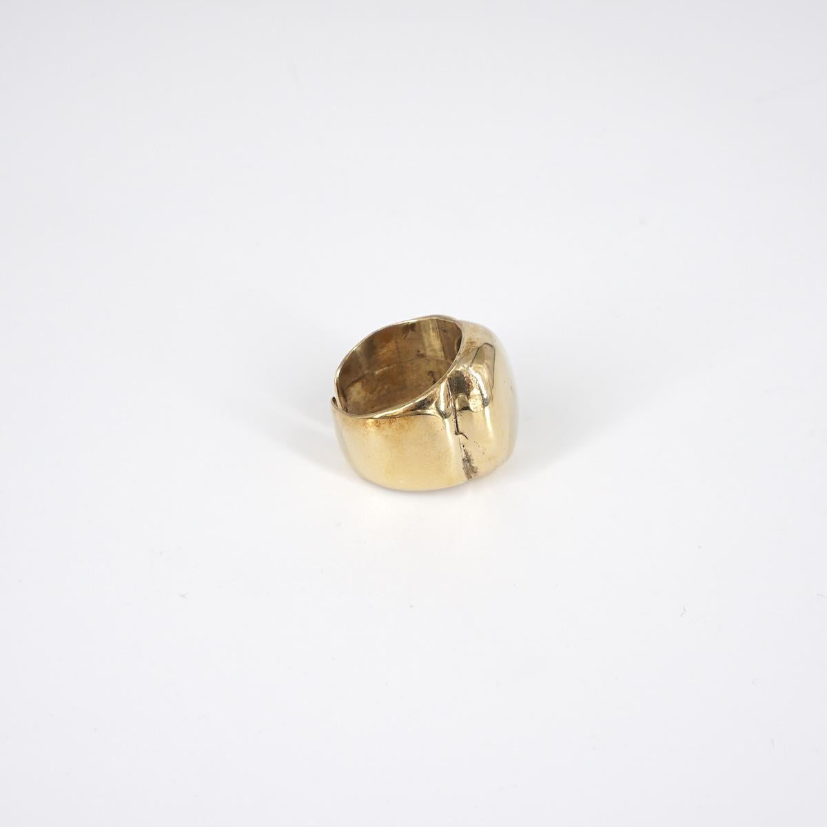RIVA ANELLO BOMBATO IN OTTONE
