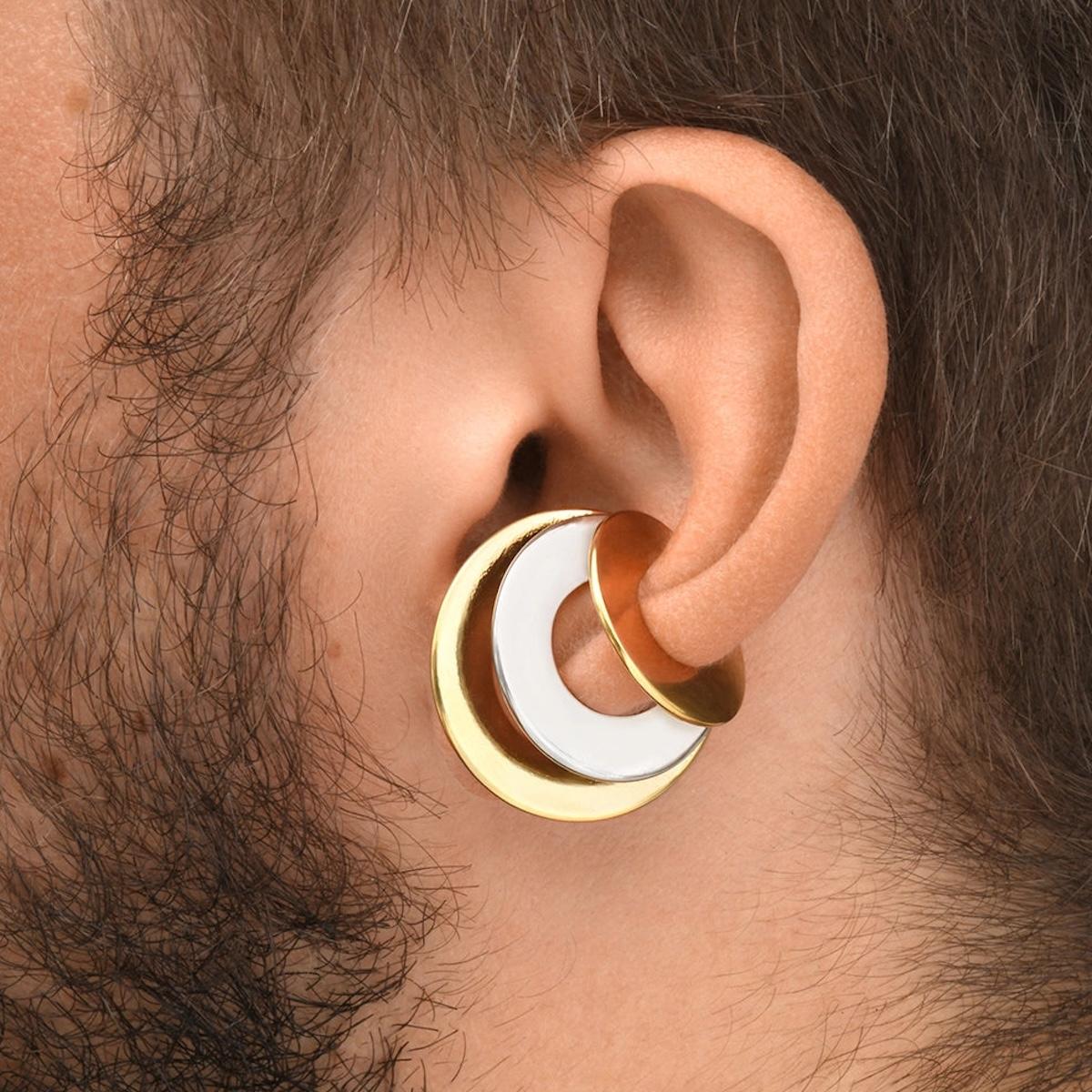 EARCUFF TRIPLO BICOLOR EARCUFF TRIPLO BICOLOR YPARIS