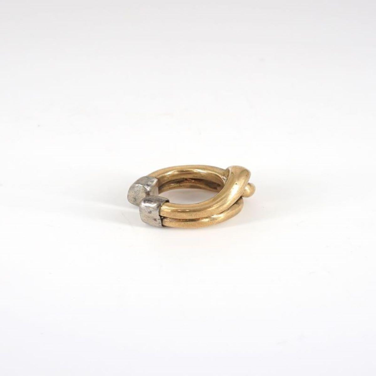 Anello NODO tappi argento