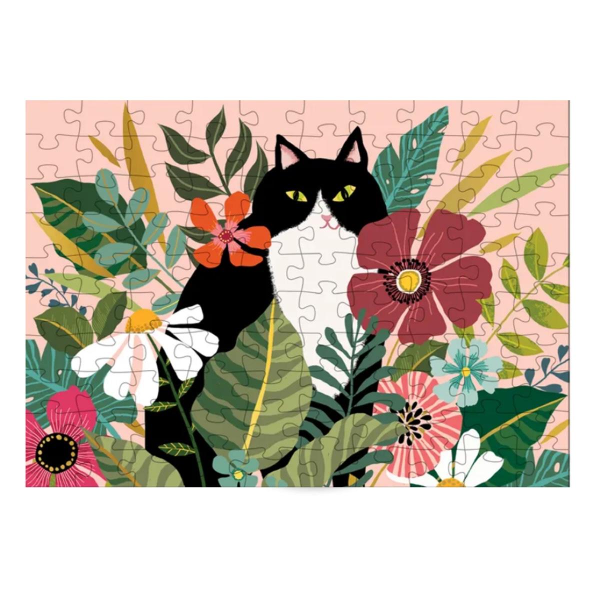 Mini puzzle GATTO IN GIARDINO