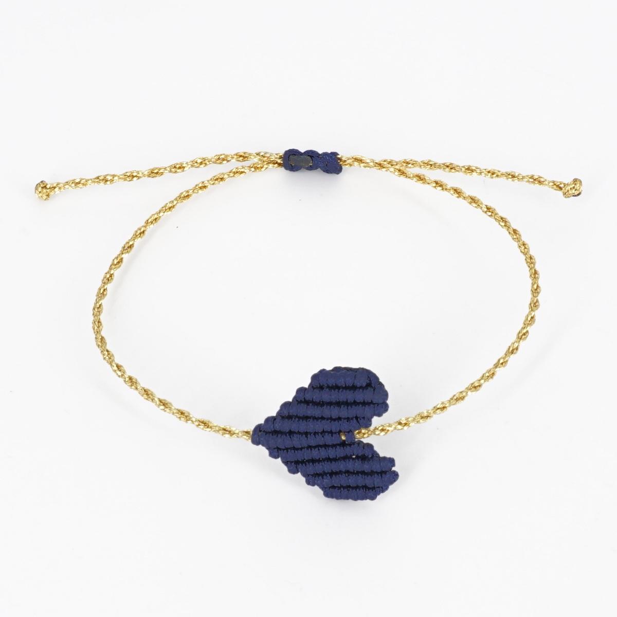 Bracciale CUORE blu navy BRACCIALE CUORE BLU NAVY NOMADEA