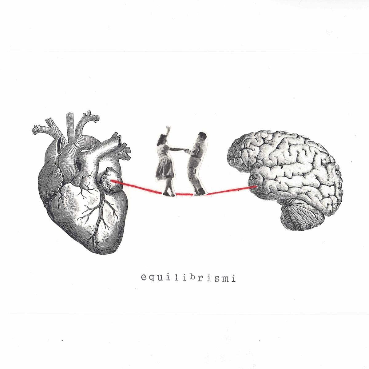 Stampa equilibrismi fra cuore e cervello BALLERINI bianco