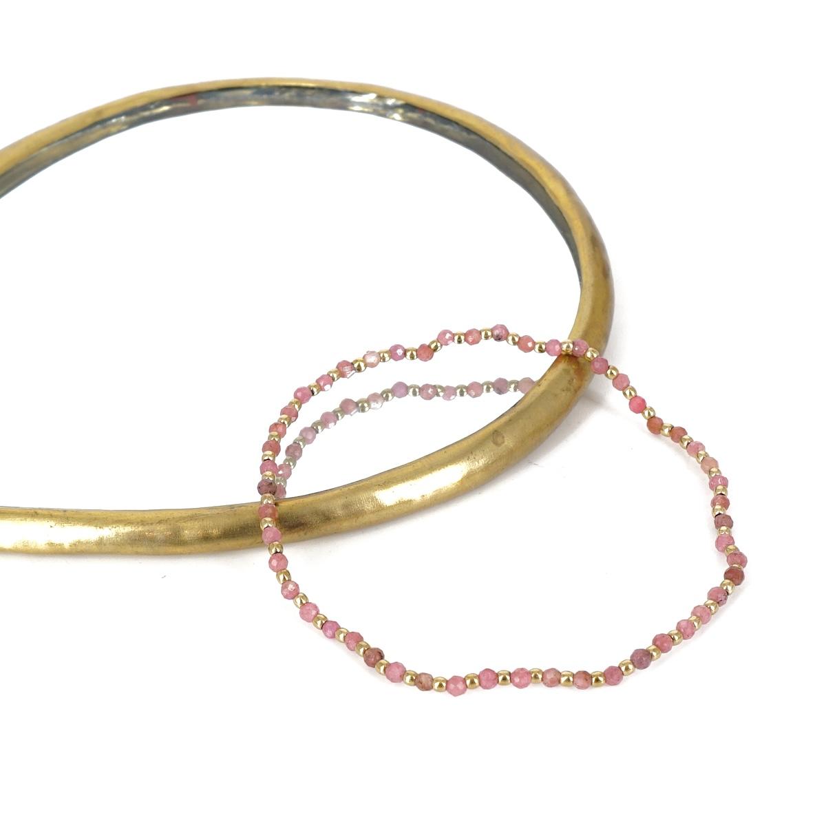 BRACCIALETTO PIETRE ROSA BRACCIALETTO PIETRE ROSA SOPHIE GIOIELLI