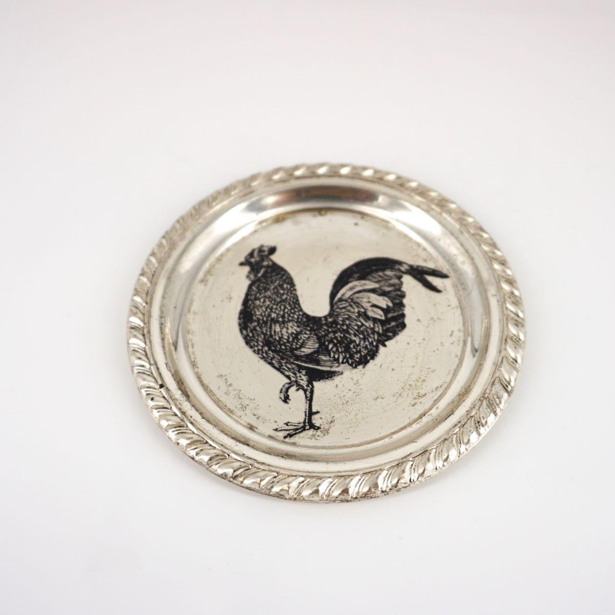 Piattino vintage GALLO TONDO TORCHON LUCIDO