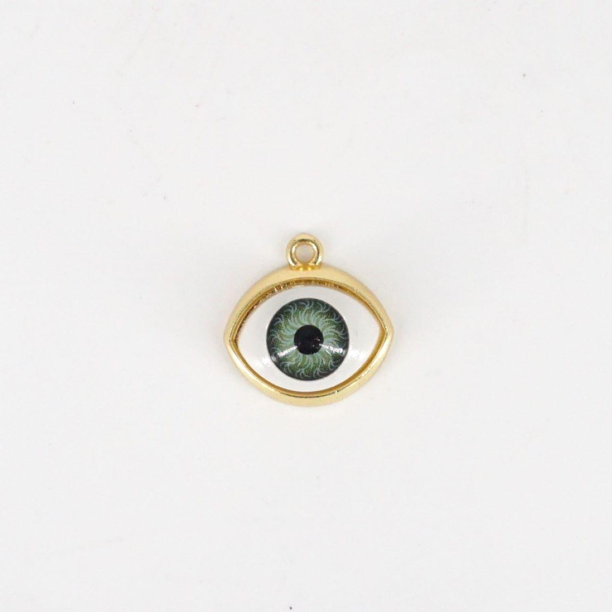CHARM OCCHIO VERDE ORO