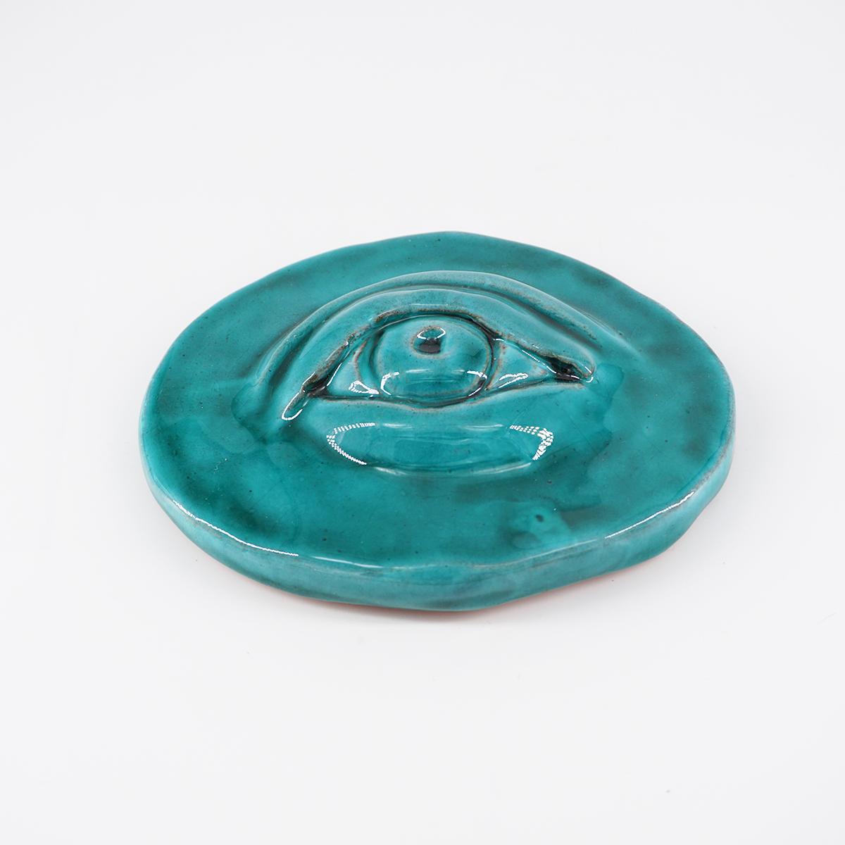 Oeil lisse vert aqua