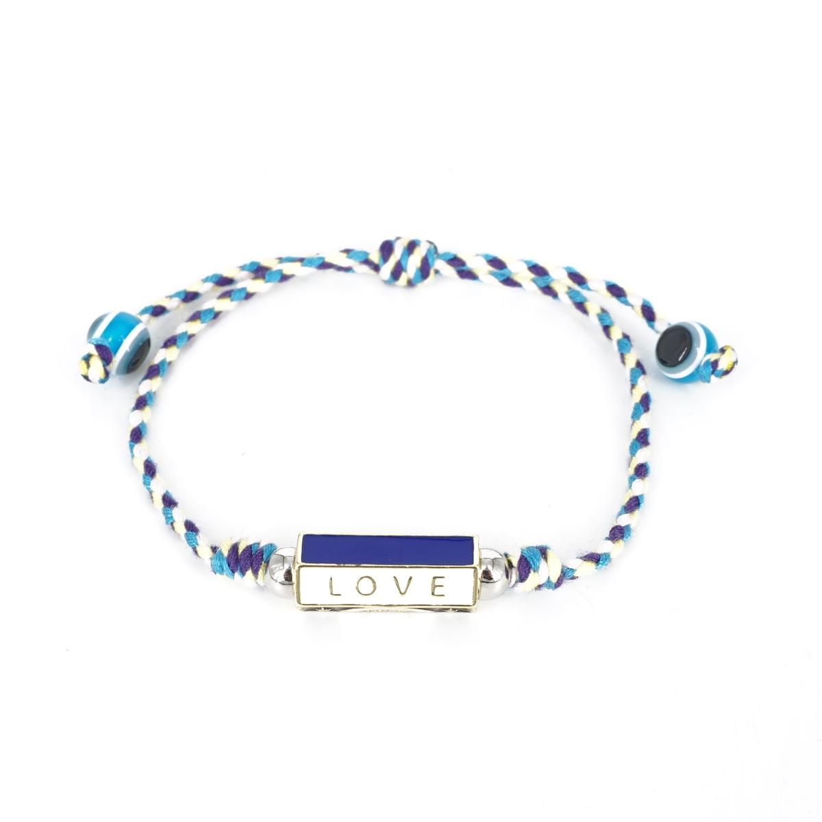 BRACCIALE CORDINO SCRIGNO LOVE BRACCIALE CORDINO SCRIGNO LOVE BLU SOPHIE GIOIELLI