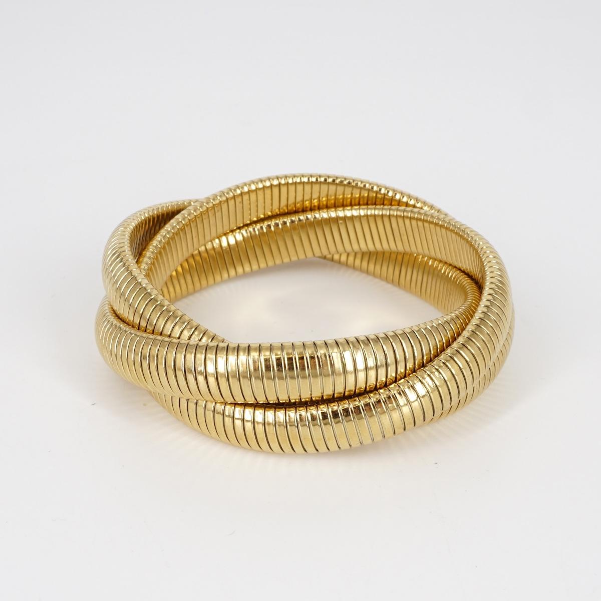 BRACCIALE TUBO GAS INTRECCIATO BRACCIALE 3 CERCHI TUBO GAS SOPHIE GIOIELLI