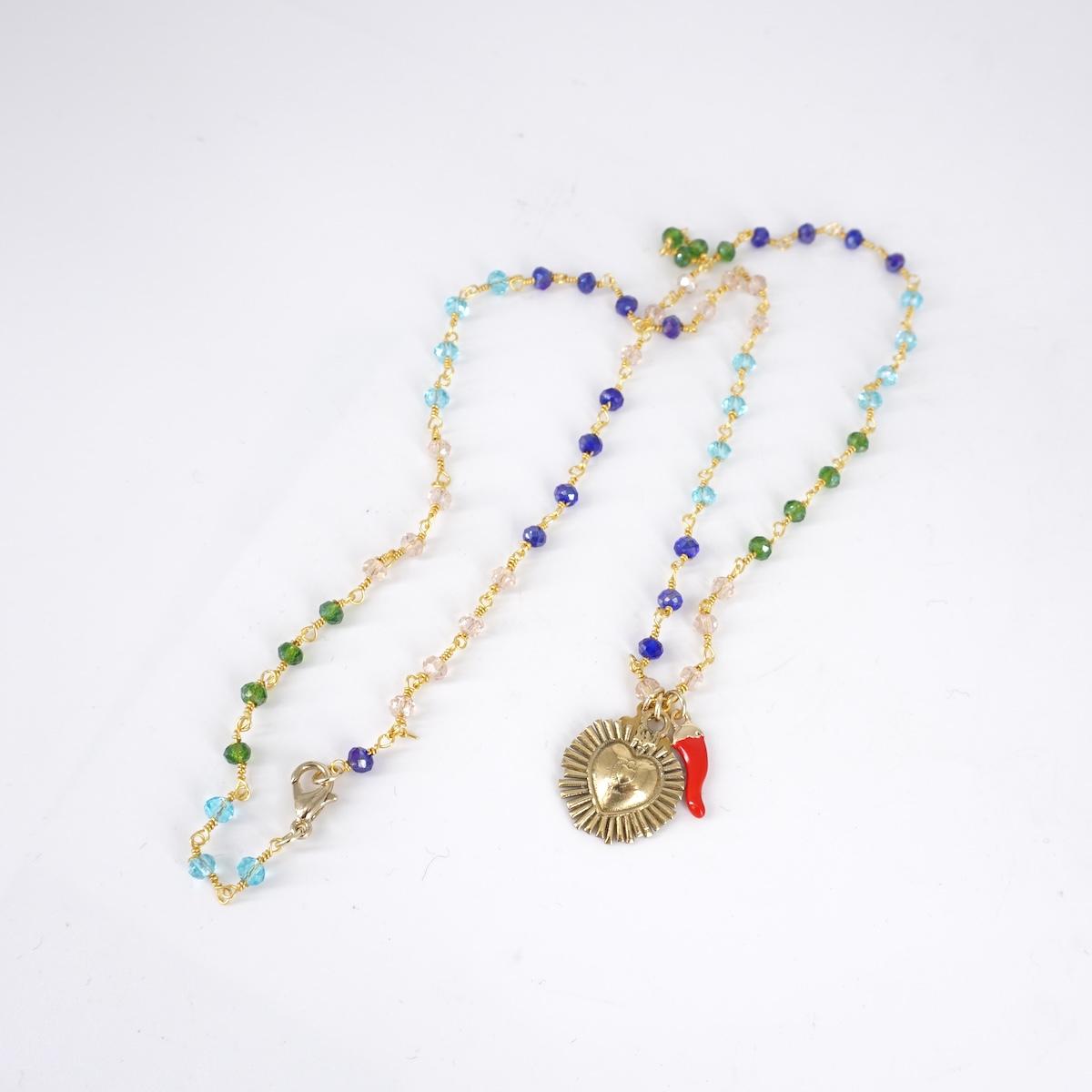 Rosario corto tre charms EX VOTO RAGGI