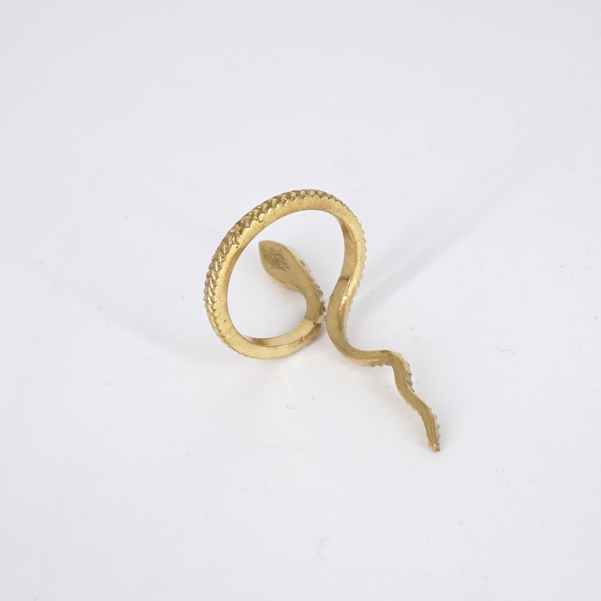 MONDO E COLORI ANELLO SERPENTE PELLE