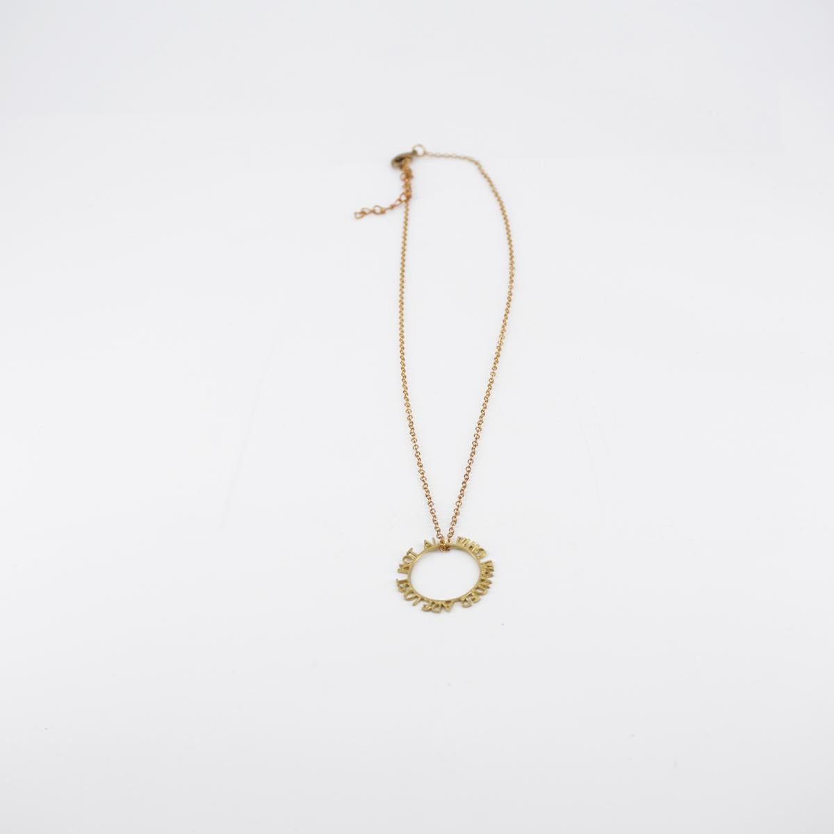 BUBBLE BOX COLLANA SCRITTANOT ALL WHO WANDER ARE LOST