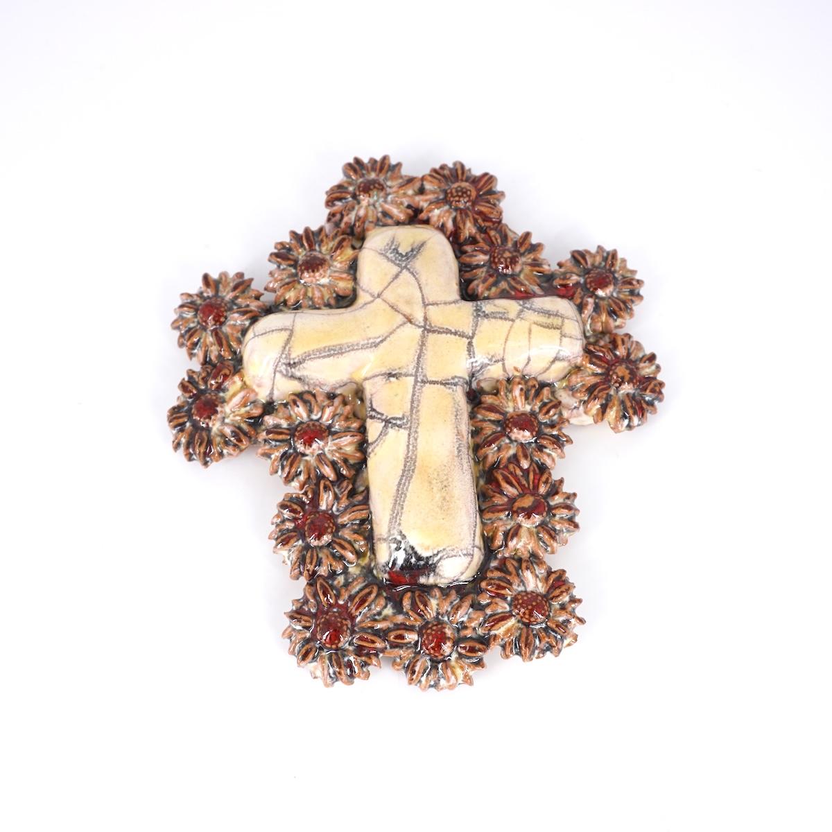 FRATANTONI CROCEMARGHERITE BEIGE/ROSSO