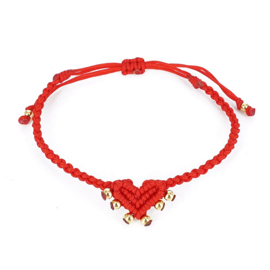 Bracciale CUORE SACRO con borchie ROSSO BRACCIALE CUORE SACRO BORCHIE ROSSO NOMADEA