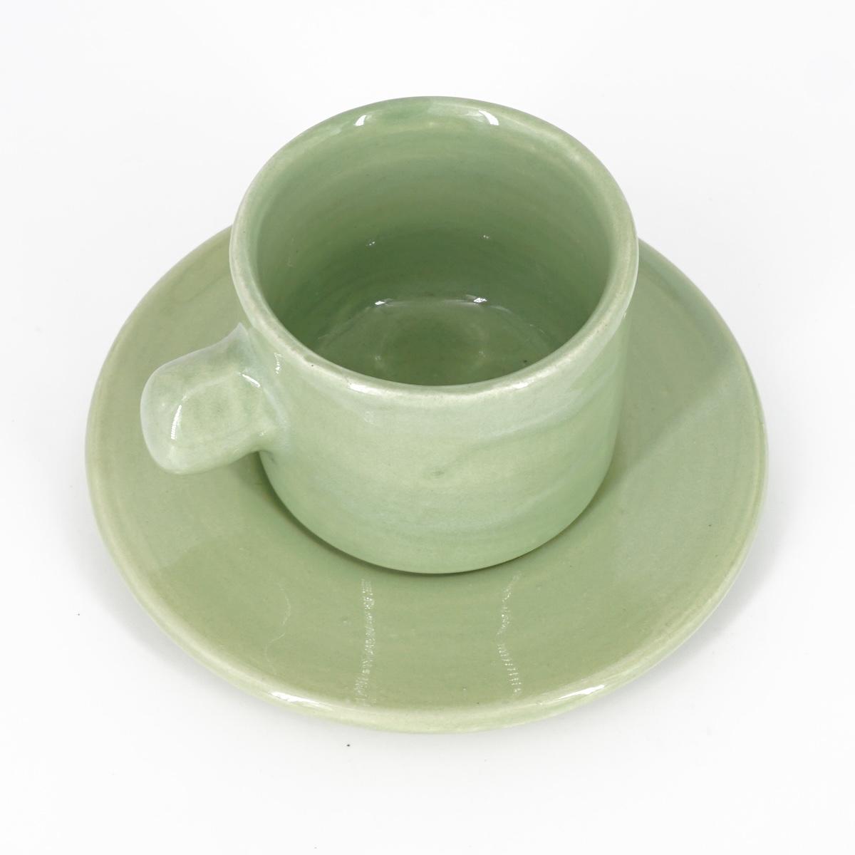 TAZZINA CAFFè CON PIATTINO TUPPO SALVIA TAZZINA CAFFÈ TUPPO SALVIA NICOLE