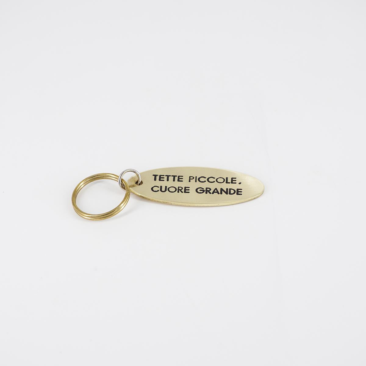 Oval Keychain SMALL TITS, BIG HEART