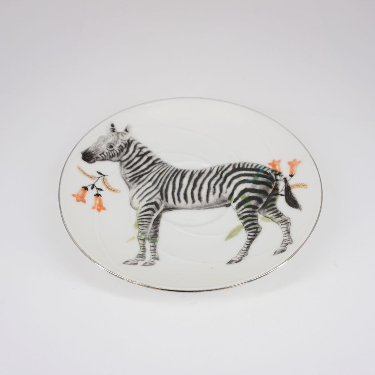 Assiette à thé ZEBRA
