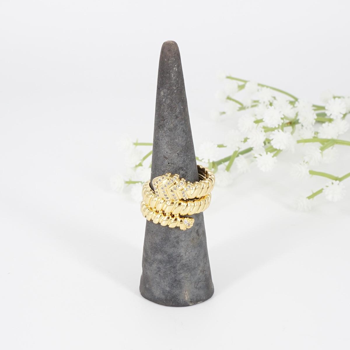 ANELLO ZIRCONI SERPE SPIRALE ANELLO ZIRCONI SERPE SPIRALE SOPHIE GIOIELLI