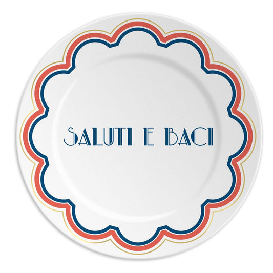 Piattino SALUTI E BACI