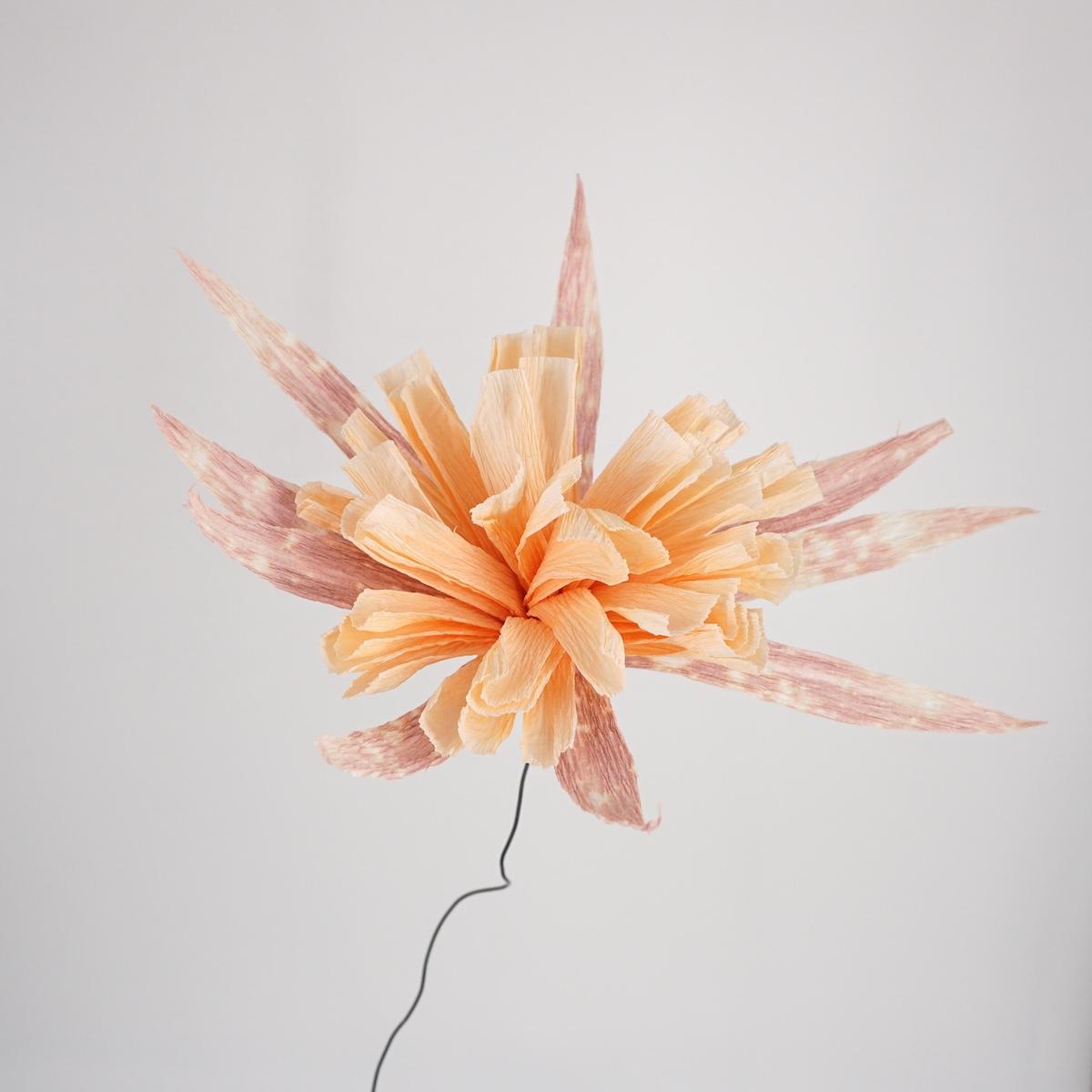 Fiore di carta PESCA E ROSA ANTICO