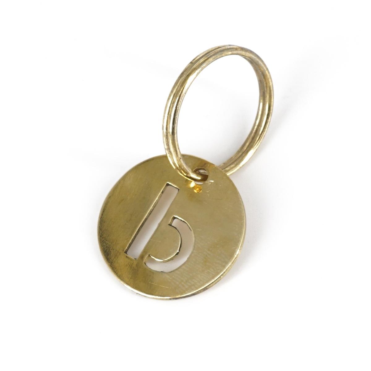 Portachiavi lettera medaglia B o D