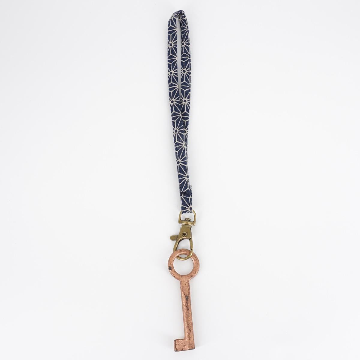 Portachiavi corto STELLE ORIGAMI BLU