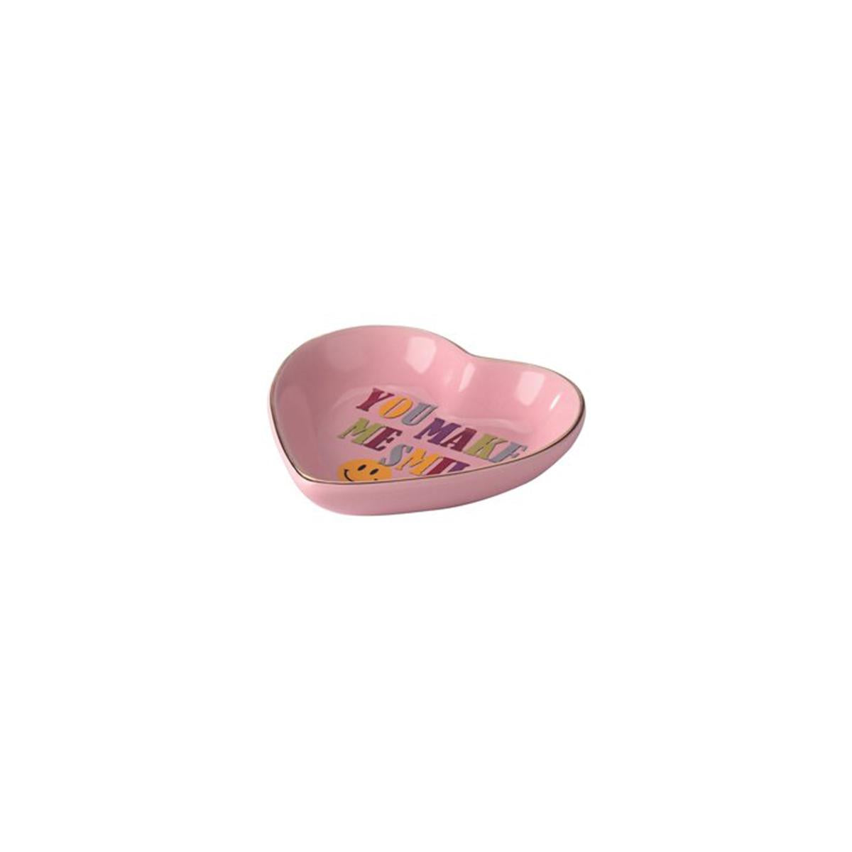 YOU MAKE ME SMILE heart plate