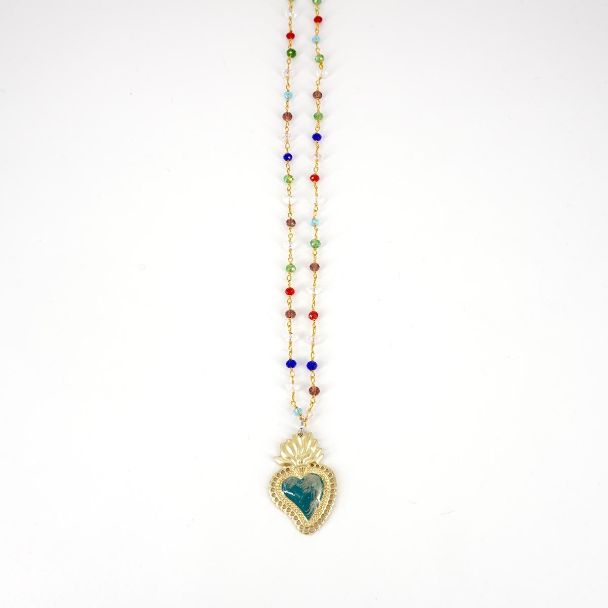 Rosario corto EX VOTO AZZURRO