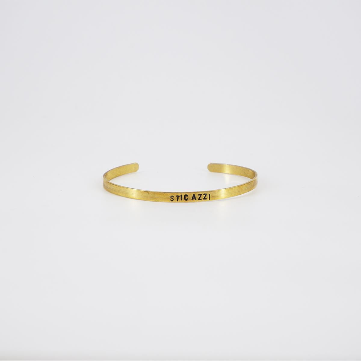 thin bracelet who cares
