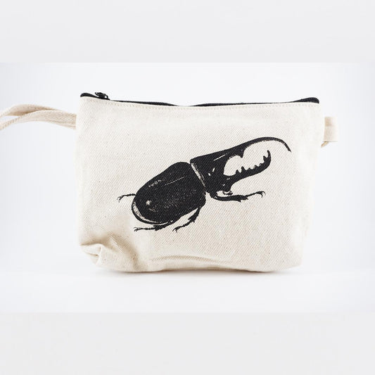 Pochette con manico scarabeo