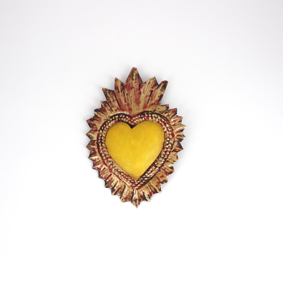 Cuore latta SMALL GIALLO CUORE LATTA SMALL GIALLO ARTE FASHION MEXICO