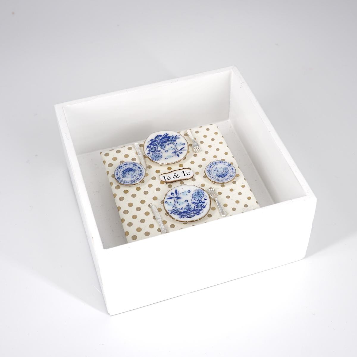 CORNICE IO E TE PER DUE IN BLU SMALL