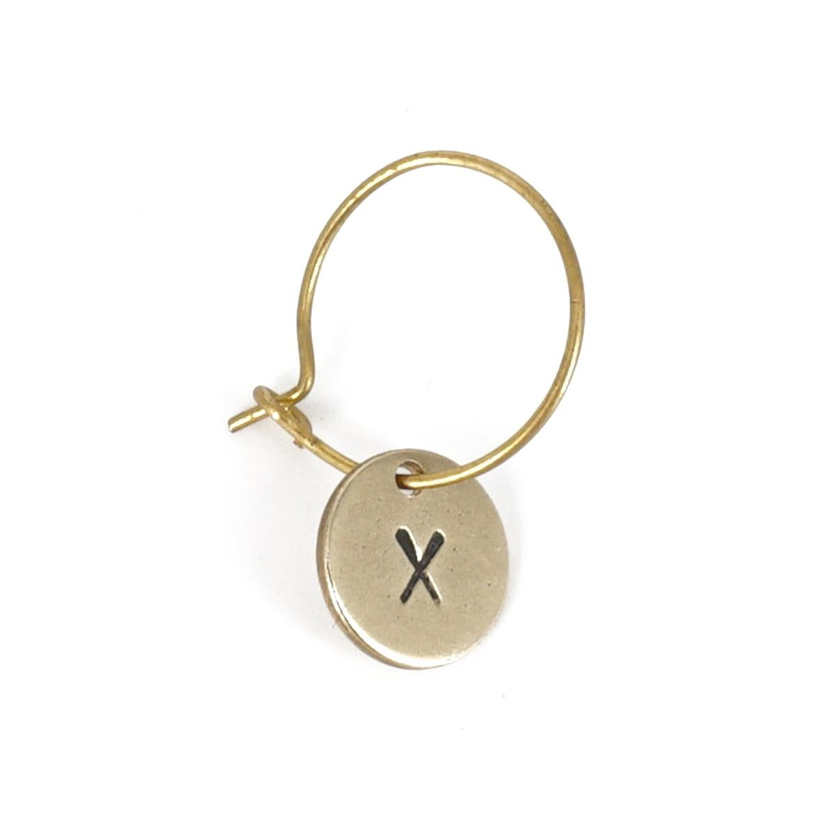 orecchino lettera x ORECCHINO LETTERA X  Loti