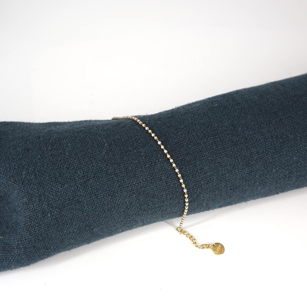 NUSA DUA BRACCIALE PERLINEGRIGIO