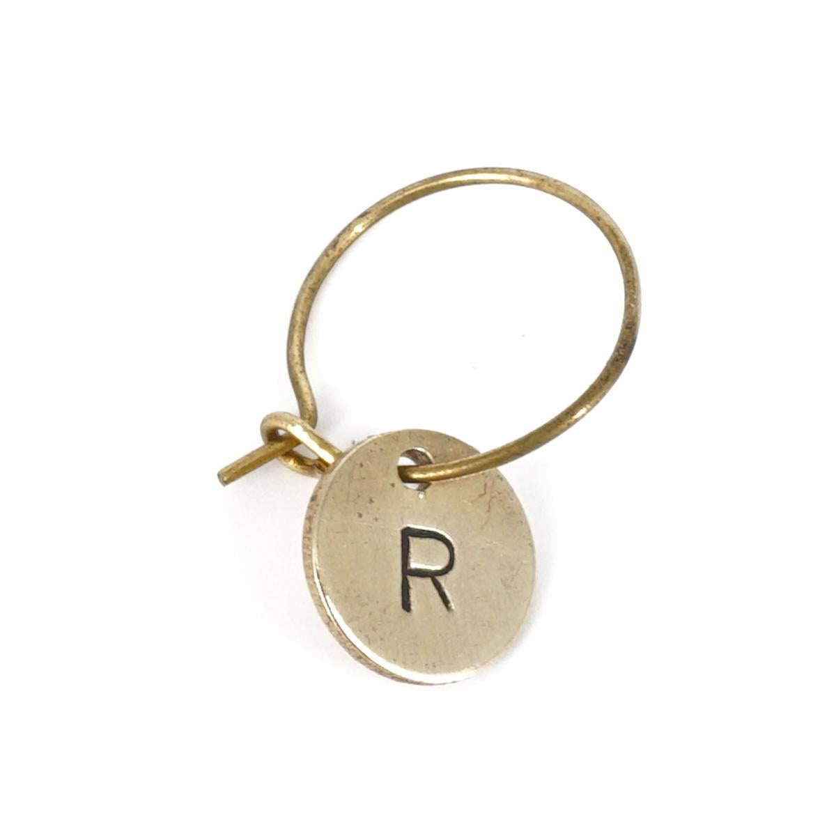 orecchino lettera r ORECCHINO LETTERA R  Loti