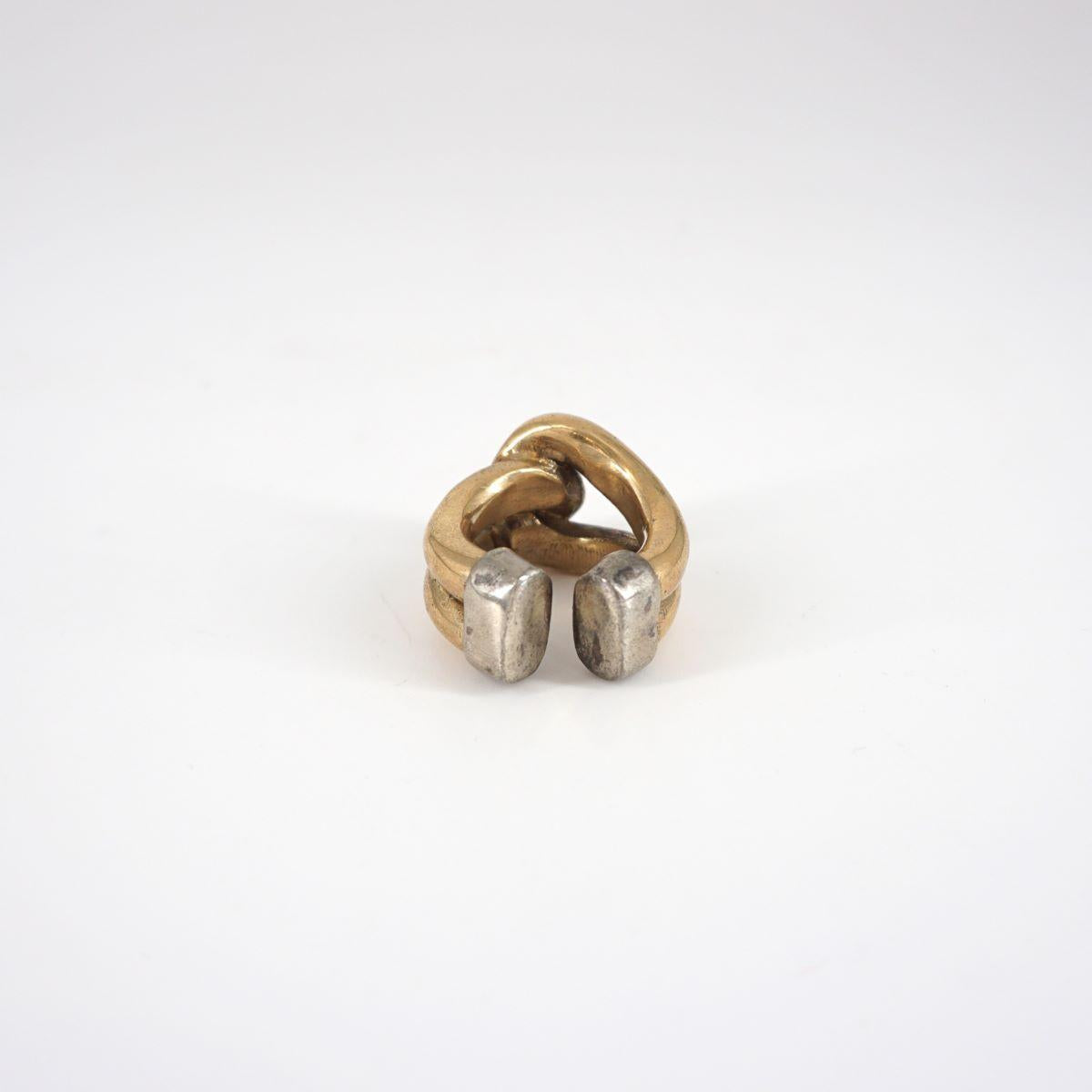 Anello NODO tappi argento
