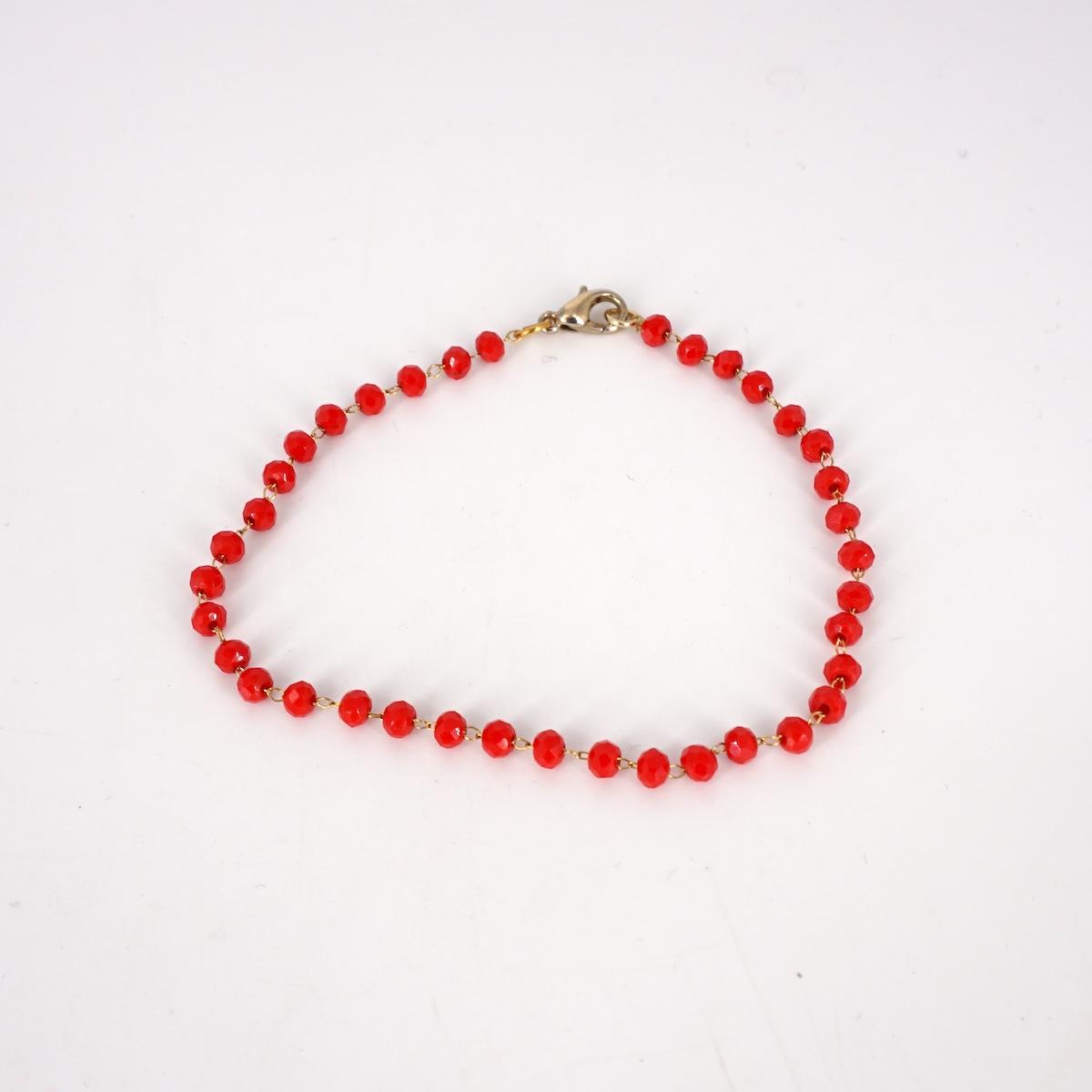 BRACCIALE ROSARIO SEMPLICE ROSSO BRACCIALE ROSARIO ROSSO SVEVA